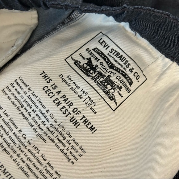 ❤️ Levi’s Men's Levi's Pull On Taper Classic Gray relaxed Pants XL - Picture 4 of 12